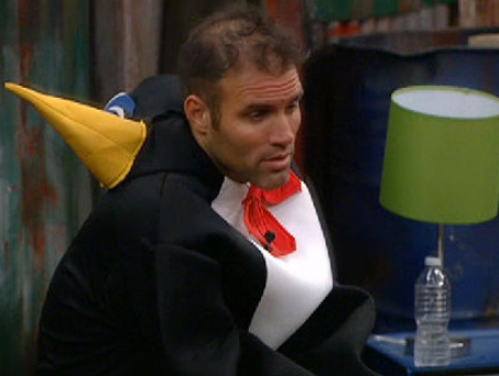 Enzo with a penguin outfit