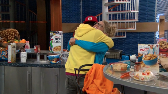 Nicole snd Paul celebrate Nicole's win