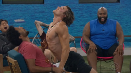 Travis gives Kyland a lap dance