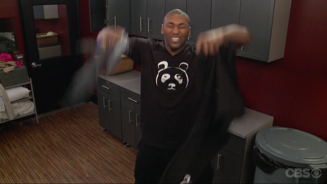 Metta acting silly