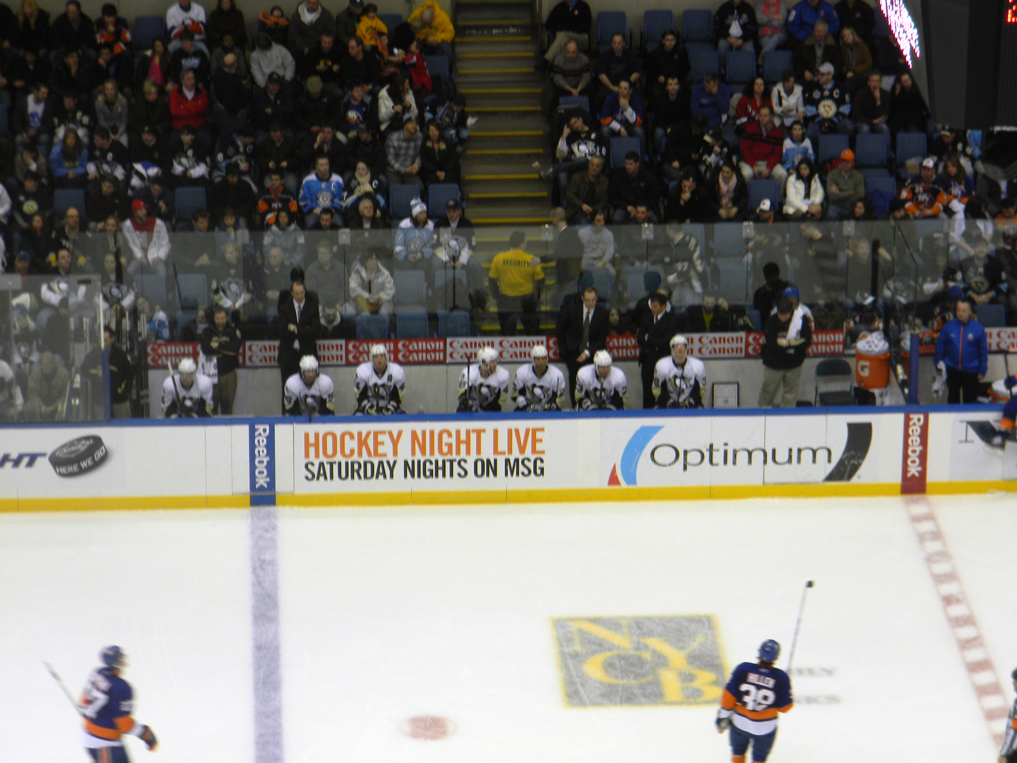 Only 7 Pens remain on the ice by the end of the 2/11/2011 game.