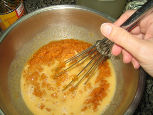 Adding milk