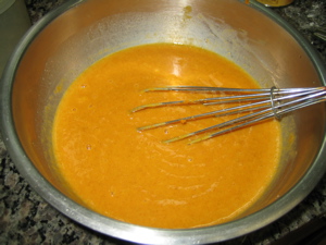 The completed mix