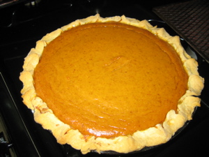 The finished, baked pie